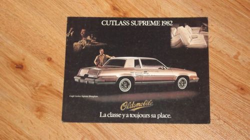 1982 oldsmobile cutlass supreme original sales brochure