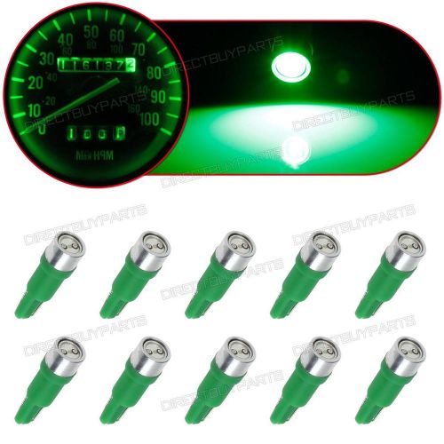 10x t5 led green dashboard gauge cluster smd bulb light 73 74 70 37 17 18