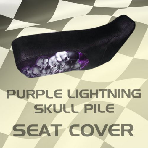Suzuki lt250ef 85-86  purple lightning skull pile seat cover  #jke17672 pwj9682