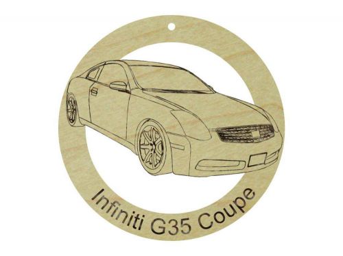 Infiniti g35 coupe maple hardwood ornament sanded laser engraved