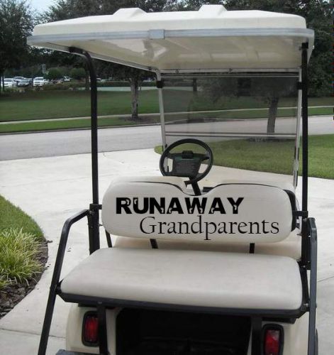 Golf cart decal stickers wrap  - great for rving, full time rv grandparents