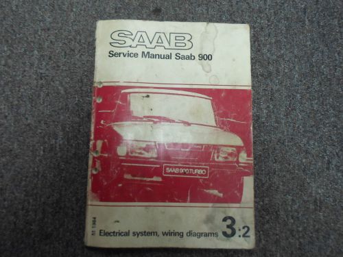 1984 saab 900 electrical system wiring diagrams 3:2 service repair shop manual