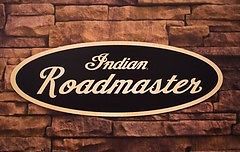 Indian chief roadmaster nameplate wooden sign
