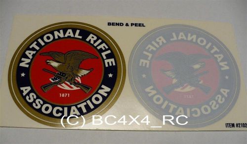 (2) nra national rifle association stickers decals - official - inside &amp; outside
