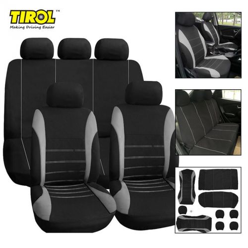 Car seat cover for auto steering wheel/belt pad/head polyester 9in1 all weather