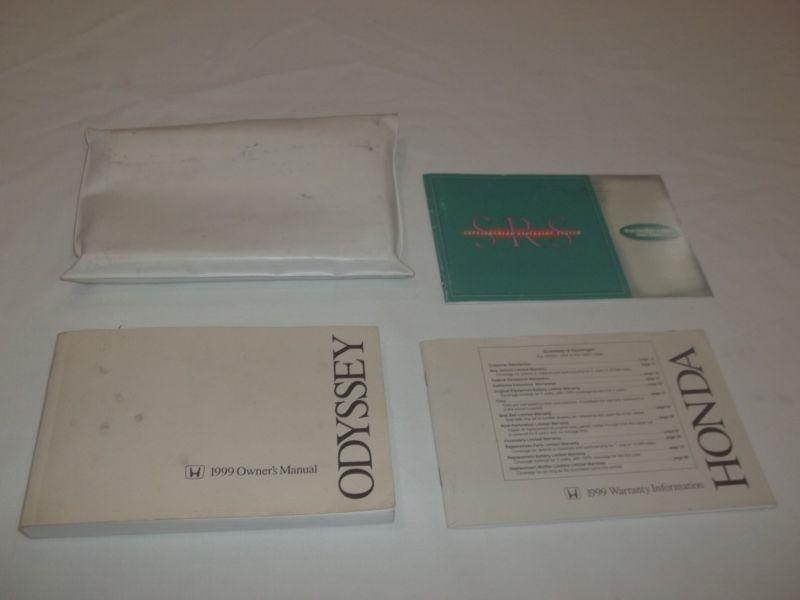 1999  honda odyssey owner manual 4/pc.set & white dealer plastic case.free s/h