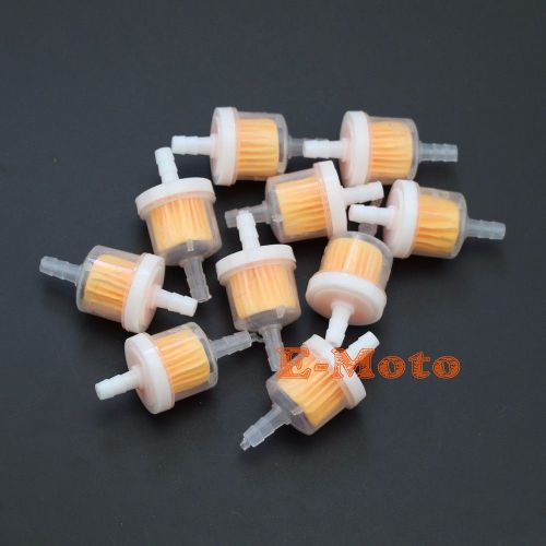 10x gas fuel filter universal for motorcycle dirtbike atv moped scooters go kart