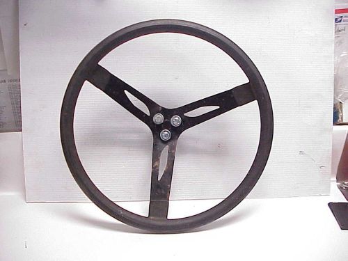 Race car 3 spoke 17&#034; aluminum steering wheel imca sprint car vintage sw7