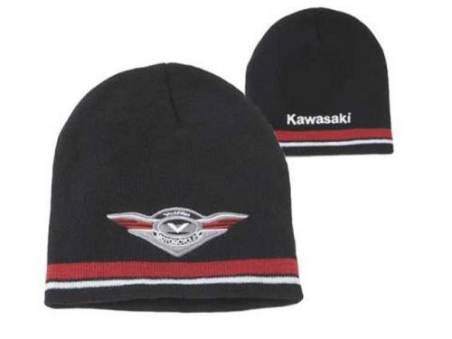 Kawasaki vulcan jaquard embroidered beanie black