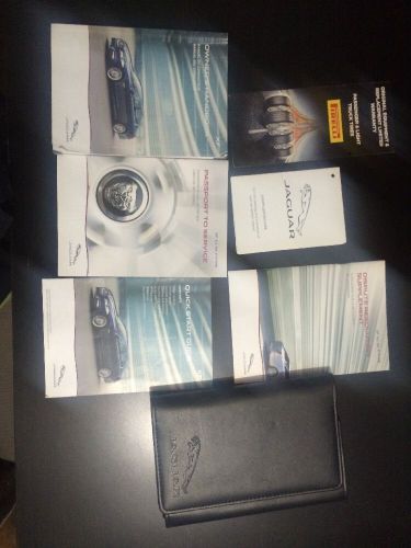 2014 jaguar xf owners manual set with case