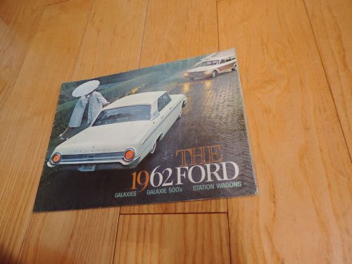 1962 ford galaxie sales brochure / original 24 page dealership catalog