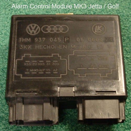 Vw mk3 jetta golf anti-theft alarm module 97-98 central locking glx 1hm937045p