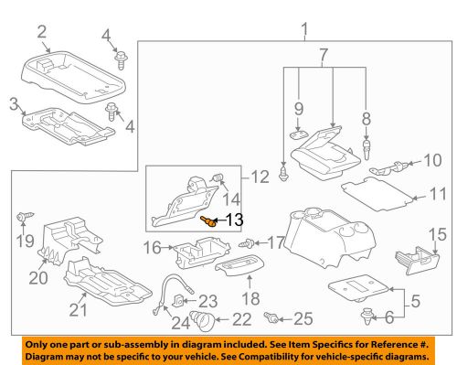 TOYOTA OEM 04-10 Sienna Center Console-Hole Cover Screw 9353054014, US $10.00, image 1