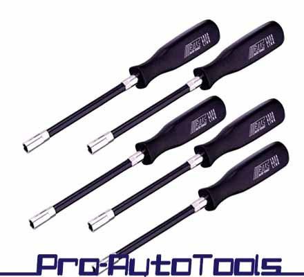 5pcs flexible shaft nut driver tool set  5.6.7.8.10mm