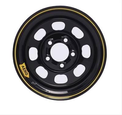Aero race wheels 50-185040 black 50 series black powdercoat roll-formed wheels