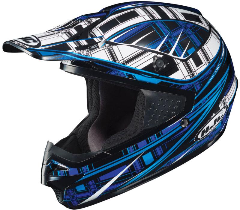 Hjc cs-mx stagger blue/black/white off-road motorcycle helmet size 2xlarge