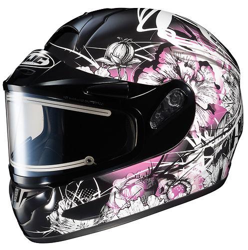 Hjc cl-16 virgo full face motorcycle helmet electric shield pink size small