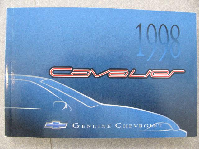 1998 chevy cavalier owner's manual part # 10296279 a first edition