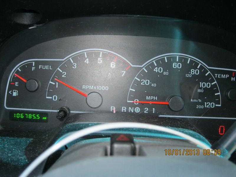 00 windstar speedometer cluster analog mph w/o message ctr