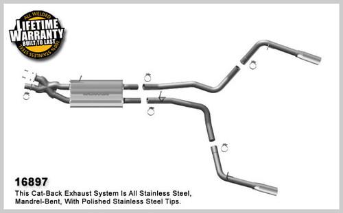 Magnaflow 16897 land rover truck range rover sport stainless cat-back exhaust