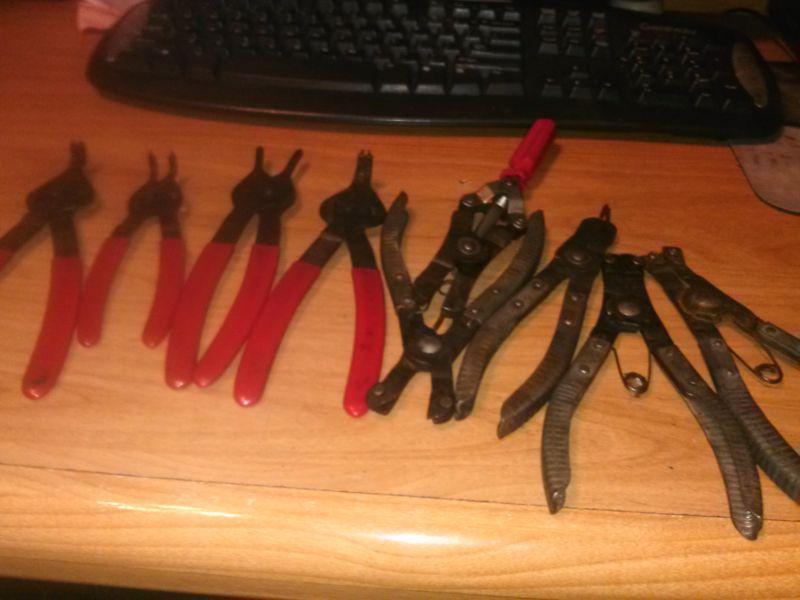 10 snap ring pliers 6 are k-d  4 taiwan, dont let that stop you they  better
