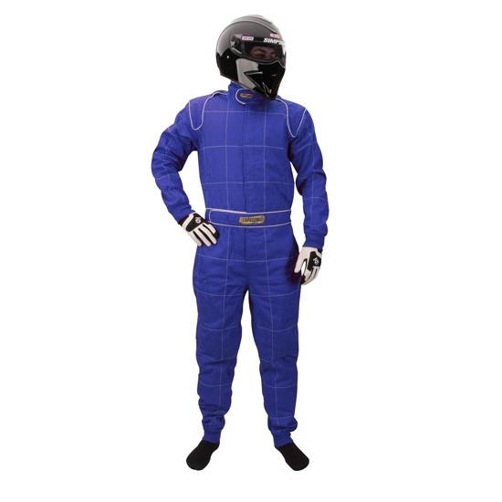 New speedway 2 layer racing suit, blue size xl, 1 piece, sfi 3.2a/5 rated