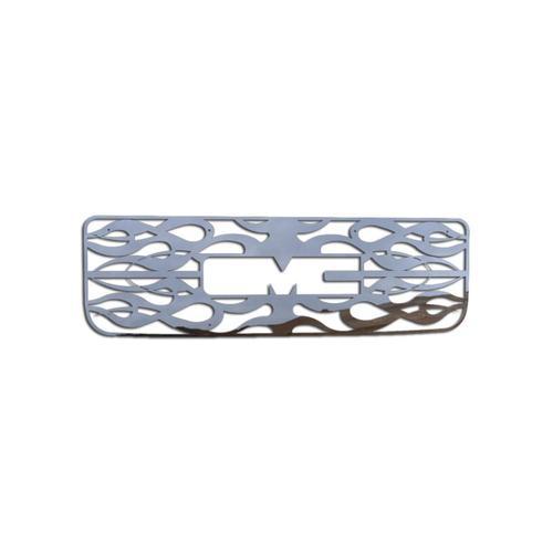Gmc c & k truck 94-98 horizontal flame stainless grille insert aftermarket trim