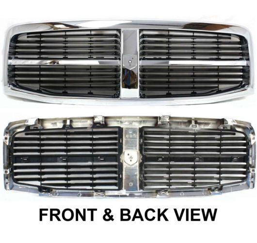04 05 06 dodge durango chrome grille black insert grill assembly replacement new