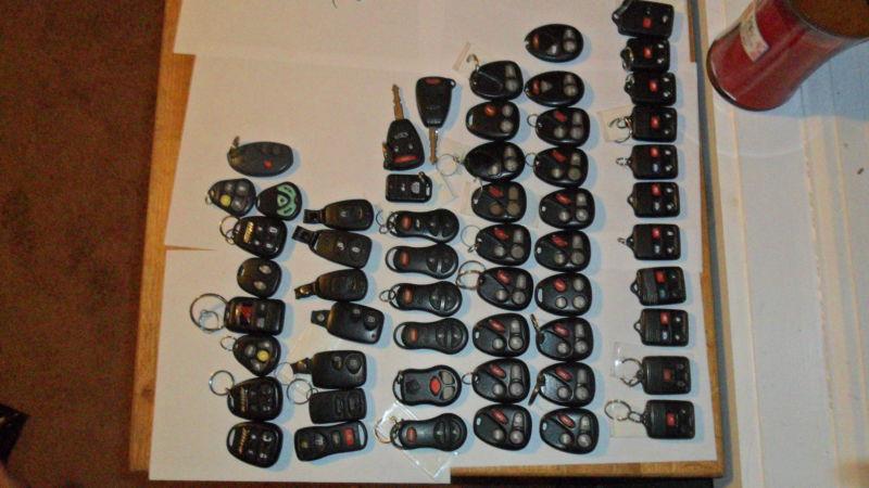 Lot of  55 keyless remote/key fobs