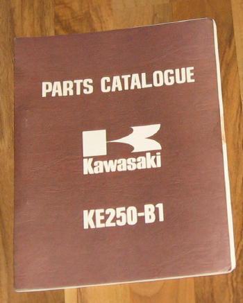 Kawasaki ke250-b1 parts catalog list manual_ke250/ke 250_oem_part#99997-682