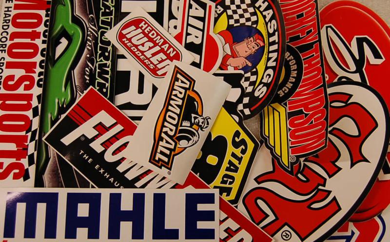 Deluxe**grab bag** 10 large size nhra nascar race car window stickers decals