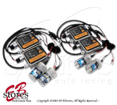 2 set xenon hid kit high low combo 10000k cool blue 9006 low + 9005 high beam
