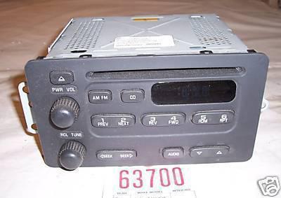 Chevrolet 00 01 02 cavalier am/fm/cd player/radio u1c 2000 2001 2002