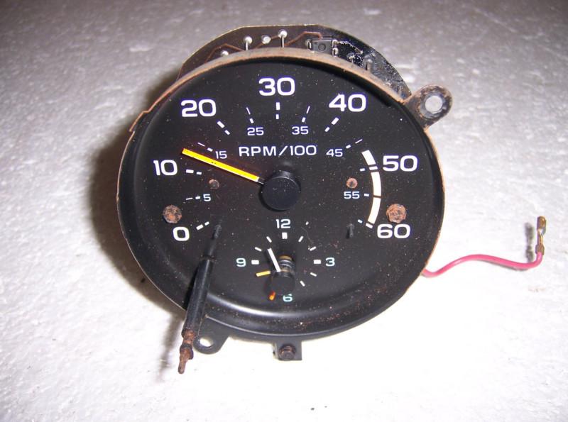 Tachometer w/ clock used 78-79 el camino malibu monte carlo