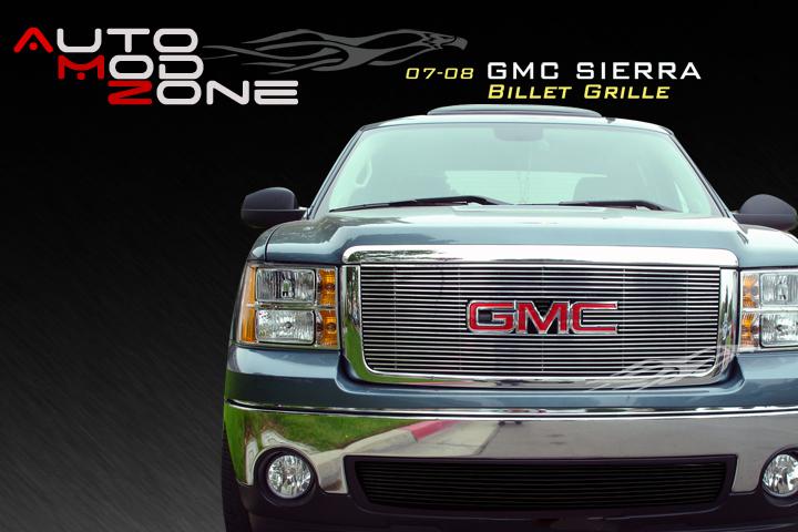 07-11 gmc sierra 1500 bolton upper billet grille grill show logo