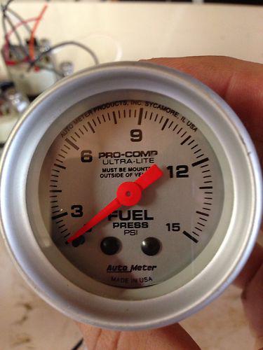 Auto meter pro-comp ultra-lite fuel pressure 2 1/16" mechanical