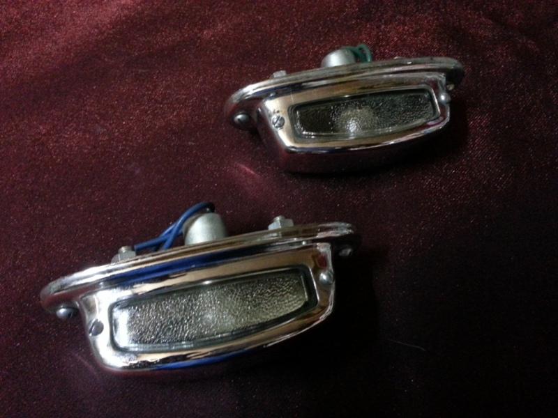 Vintage car chrome plate light set  mercedes borgward cadillac packard free post