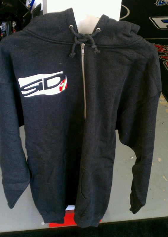 Sidi mitchyson charcoal zip up sweat shirt hoodie new  new 