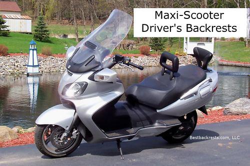 Burgman 650 driver's backrest- adds comfort and more