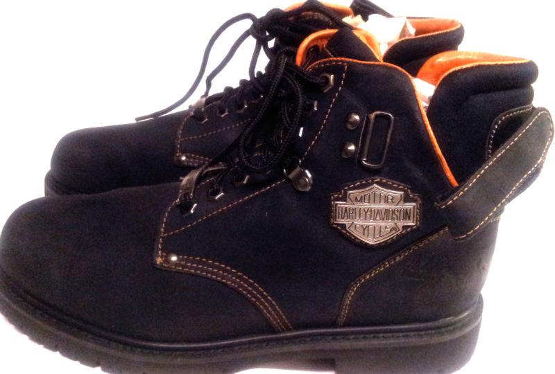 Harley davidson mens blk size 11 6"lug sole boots new in box