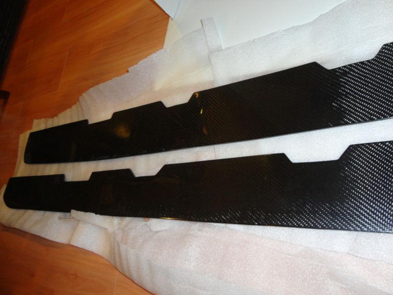 Bmw e46 m3 3 series 100% carbon fiber side skirt diffuser  extensions