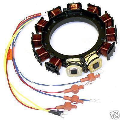 Mercury outboard 3 & 4 cylinder stator 30-85 hp, 174-5454k1 replaces 398-5454