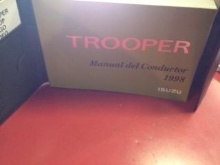 ★★ 1998 isuzu trooper owners manual used