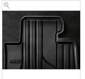 Bmw 3 series f30 2012-2013 rubber all weather floormats black basic set of 4 oem