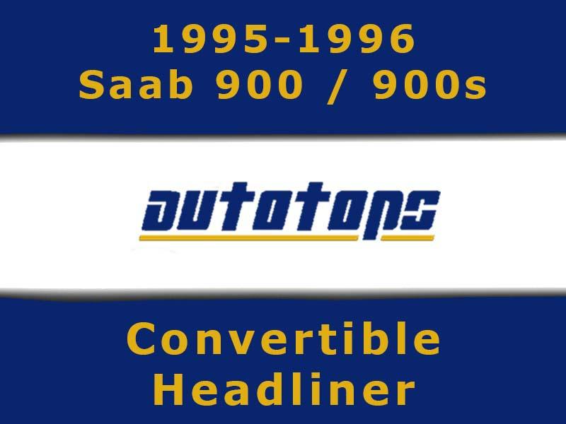 1995-1996 saab 900 900s convertible top headliner head liner