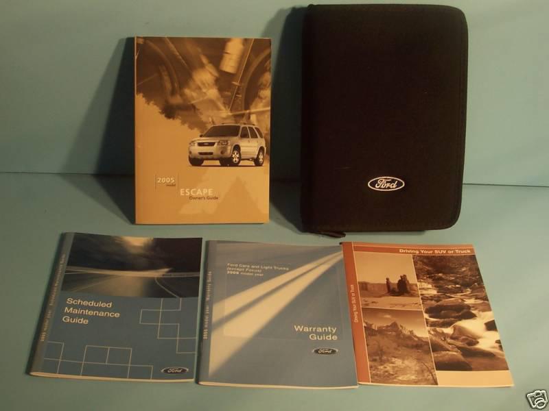 05 2005 ford escape owners manual