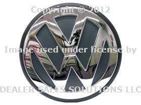 Volkswagen beetle front hood emblem chrome badge oem engine lid logo insignia vw