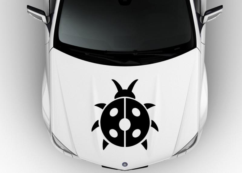 Hood car vinyl decal art sticker graphics cool ladybug tribal tatoo k548