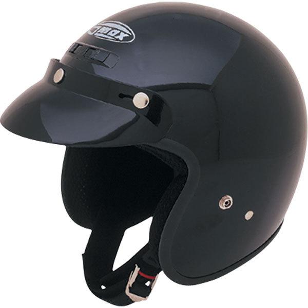 Black m gmax gm2 open face helmet