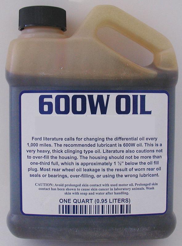 600w gear oil - model a or model t